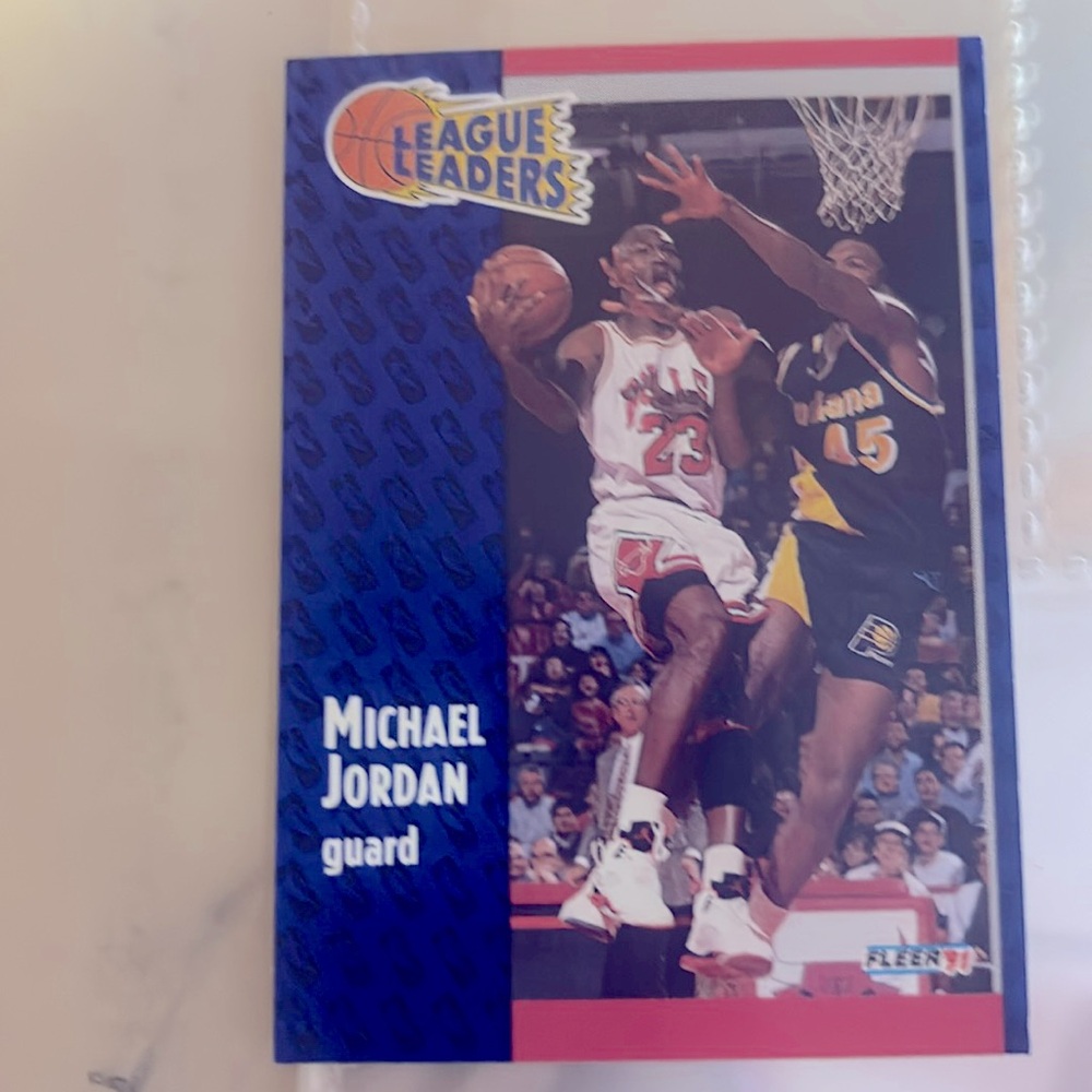 1991 Fleer Michael Jordan league leaders